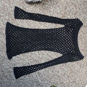 Fishnet long sleeve top